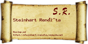 Steinhart Renáta névjegykártya