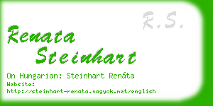 renata steinhart business card